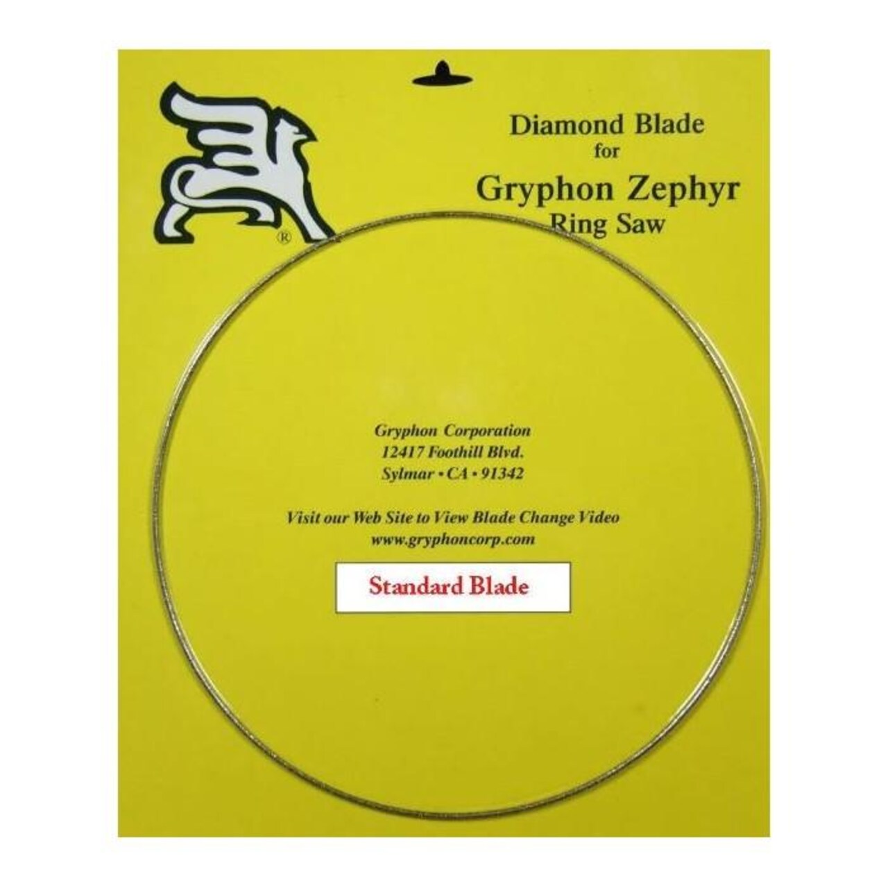 Gryphon 7" Zephyr Ring Saw Replacement Blade for Cutting Glass, Tile, Stone & More